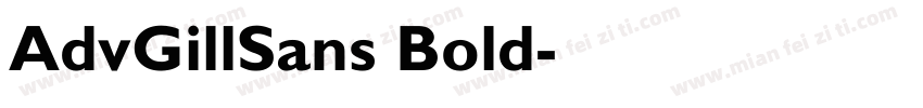 AdvGillSans Bold字体转换